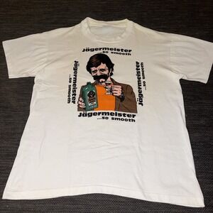 Vintage 1980s Jagermeister Single Stitch T-Shirt So Smooth Large